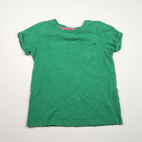 Mini Boden Star Pocket Slub T-Shirt in Sapling Green sz 8-9Y - Picture 2 of 7